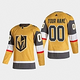 Vegas Golden Knights Customized Adidas 2020-21 Gold Player Alternate Stitched Jersey,baseball caps,new era cap wholesale,wholesale hats